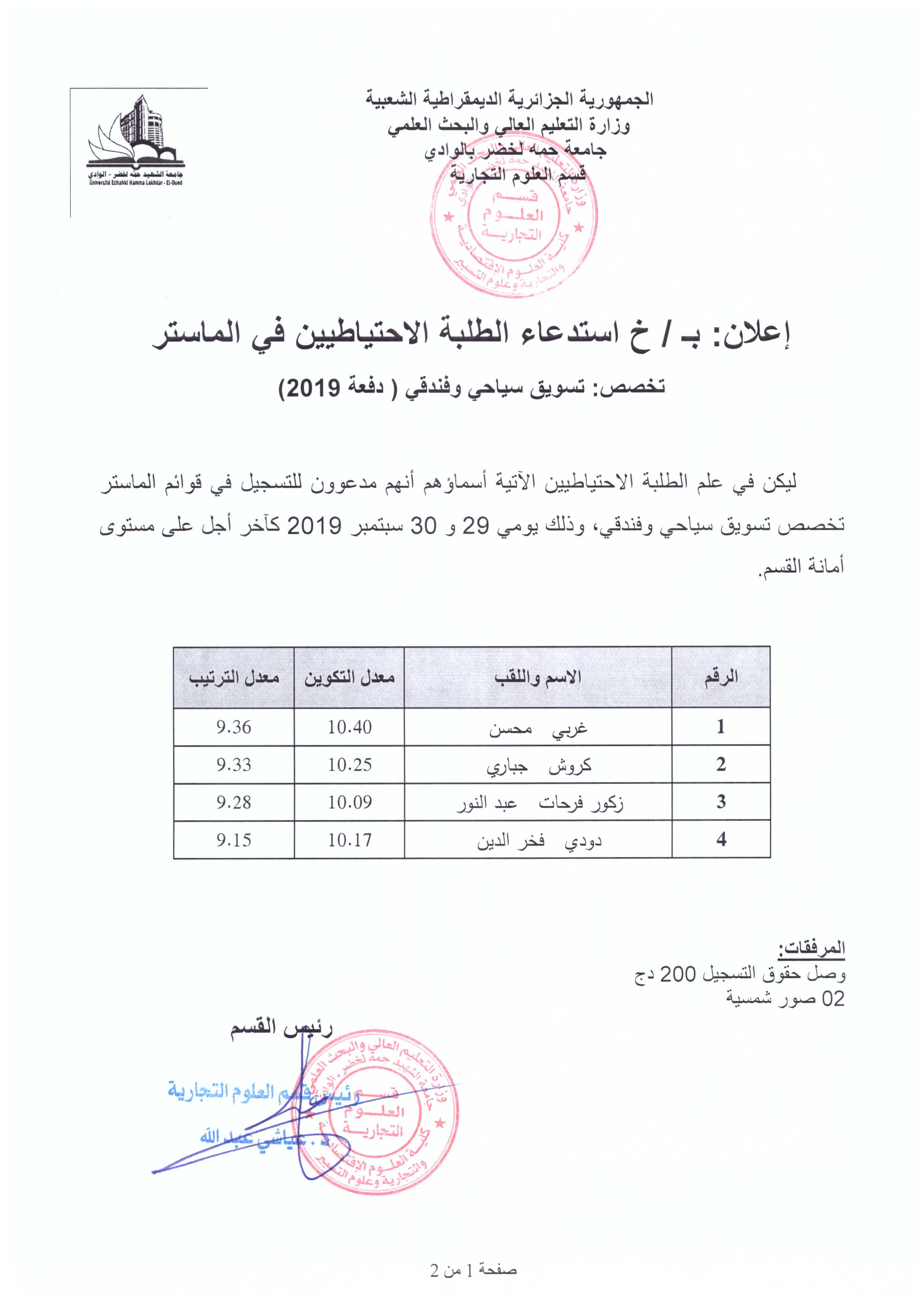 استدعاء الاحتياط ماسترتسويق