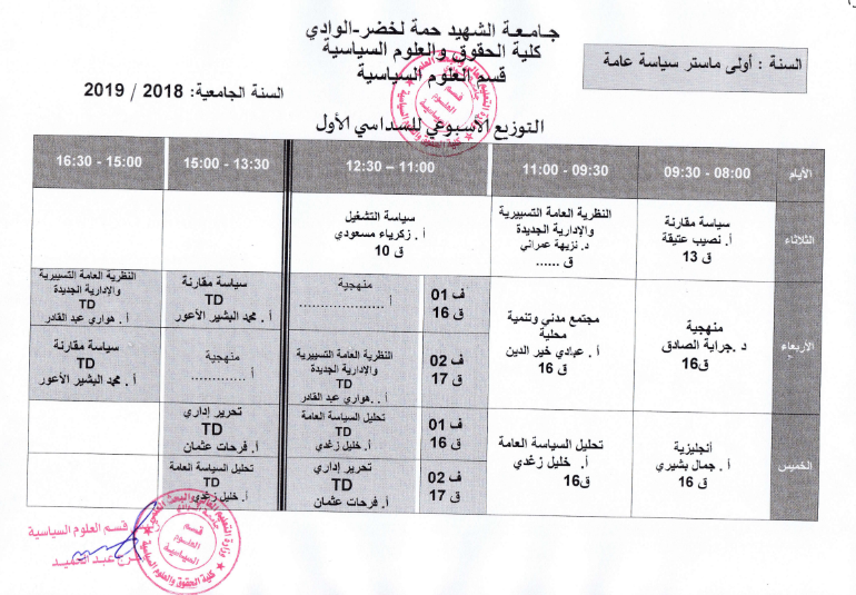 اولى ماستر