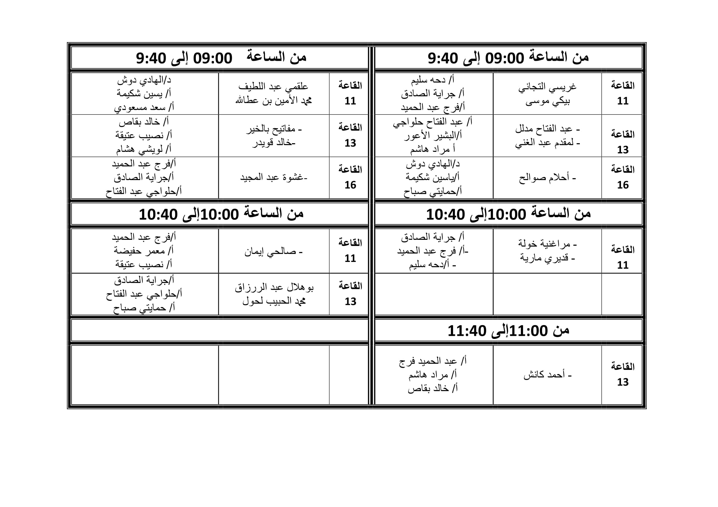 برنامج المناقشة  1 -2